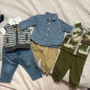 Toddler Chambray Button-Up Shirt - Blue